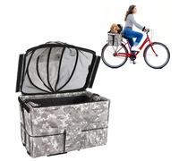 Pet Bike Rear Carrier | Multi - Functional Waterproof & Sturdy | Sun Protection for Small Pets