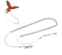 Pet Bird Anklet, 6 Meter/236.2 inch Parrots Bird Anti-bite Flying Training Rope Leash Kits Parrot Foot Chain Parrot Anklet Pet Outdoor Traction for Macaw Cockatiel Lovebird (6.5mm)
