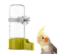 Pet Bird Automatic Water Feeder, 4.73 Fl Oz Parrot Water Dispenser, Bird Cage Suspended Automatic Water Dispenser for Parakeet Budgie Lovebirds Canary Cockatiel (Green)