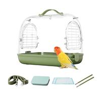 Pet Bird Backpack, Bird Transport Bag, Conure Travel Bag, Breathable Mesh, Transparent Design, 27.5x22x24cm, for Travel, Pet Transport, Outdoor Adventures, Trips, Outings