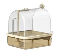 Pet Bird Bath Box Easy To Clean Continuous Water Circulations Automatic Fountain With MultiTap Bathtub Pet Bird Bath Tub ABS With Large Capacity