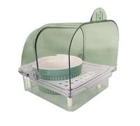 Pet Bird Bath Tub Bath House Parrot Bathtub With Bottom Drawer For Budgies Cockatiels Lovebirds Bathing Supply Escape Proof Bird Feeders