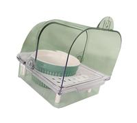 Pet Bird Bath Tub Clear Bathing Tub Parrot Bathtub Parrot Shower Box Bathtub With Bottom Drawer Escape Proof Bird Feeders