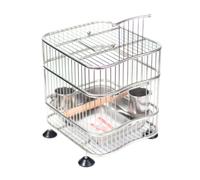 Pet Bird Cage 1pcs Wrought Iron Birdcages Portable Metal Bird Cage Bird House Carrier For Outdoor Balcony Lovebirds Canaries