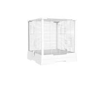 Pet bird cage Luxury Villa Large Bird Cage Parrot Square Aluminum Column Retro Birdcage
