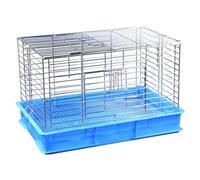 Pet Bird Cage Metal Bird Cage Animal Cage For Small Animals Such As Parrots Hamsters For Temporary Housing Or Traveling Lovebirds Canaries(Blue)