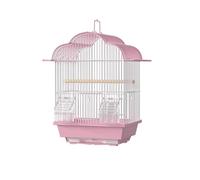 Pet bird cage Parrot Bird Cage Small Special Home Large Ecological Villa Retro Birdcage(Pink,Big)