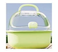 Pet bird cage Parrot Take-out Cage Bird Special Portable Small Bag Hand-held Mini Retro Birdcage(Green)