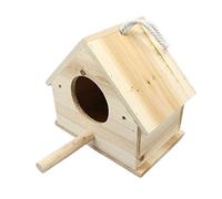 Pet Bird Cage Small Animal Carrier Hut Hanging Parrot Breeding House Sparrow Tiger Skin Peony Parrot Breeding Box Nest Box Can Be Hung Parakeet Cage