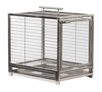 Pet Bird Cage Stainless Steel Bird Cage Cockatiel Cage Parrot Cage With Slide-Out Tray And Feeders Lovebirds Canaries