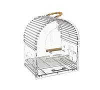 Pet bird cage Transparent Acrylic Birdcage for Viewing Large Capacity Bird Cage Home Use Parrot Retro Birdcage