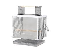 Pet Bird Cage Wrought Iron Bird Cage Portable Birdcages Simple Retro Bird Carriers Creative Bird Breeding Box Lovebirds Canaries