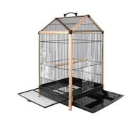 Pet Bird Cage Wrought Iron Birdcages Portable Metal Bird Carriers Luxury Bird Cage House Carrier For Small Sized Bird Lovebirds Canaries