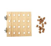 Pet Bird Climbing Toy For Parrots Grinding Wood Grinding Chew For Cage Molar Keyboard Shape Bird Puzzle Toy