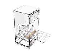 Pet Bird Feeder Nonsplash Food Container Automatic Conures Food Dispenser Food Boxes Parrots Feeding Bowls