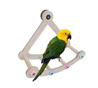 Pet Bird Swing | Funny Safe Natural Sturdy Hammock | Perch Bird Toys, Wood Swing Pet Parrot Cage Accessories for Conure, Parakeet
