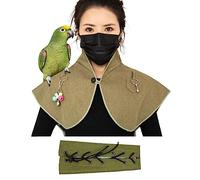 Pet Bird Upgraded Shoulder, Neck Poop Protector and Protective Anti-Scratch Arm Guard Set, Anti-Bite Shoulder Pad Diaper Shawl for Parrot Macaw African Budgies Parakeet Agapornis Fischeri Cockatiel
