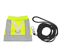Pet Bird Vest with Leash, Polyester Reflective Vest, Medium | Comfortable bird clothes, easy to wear, cloth training for pet birds, colorful flight suit, daily use