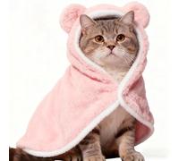 Pet Blanket - Dog Cape Blanket, Hoodie Washable Warm Soft Cat Blankets | Resists Pilling And Washable Extensive Application Pets Coats Cape For Chihuahua Kitten Halloween Winter Christmas