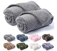 Pet Blanket for Dogs or Cats - Warm Soft Fuzzy Plush Fleece Throw for Puppy, Kitten, Small, Medium, Large Pets - Bed, Couch, Sofa, Travel (S/24" x 32", Grey)