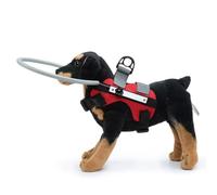 Pet Blind Halo,Dog Halo Harness,With High Light,Reflective Effect for Blind Dogs And Cats,Blind Dog Harness Guiding Device Pet Anti Collision Ring,For 4Kg-20Kg (BULE, M)