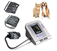 Pet Blood Pressure Monitor, Digital Veterinary Blood Pressure Monitor with LCD Display and 3 Cuffs, Desktop Veterinary Equipment for Dogs Cats Pets Animal Care