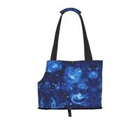 Pet-Blue Universe Space Galaxy print portable bag, lightweight and breathable, suitable for taking small pets out.