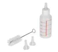 Pet bottle with 2 nipples and 1 brush Kerbl Milky