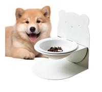 Pet Bowl - 8 Inch Slow Feeder Spill Proof Design Healthy, Controlled Portion Base Feeding Anti Slip for Cat Dogs with Breeds, Finish for Everyday Use, Holder Radio