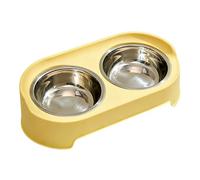 Pet Bowl Feeder Set, Non-Slip Double Bowl with Firm Support Base Structure, Ergonomic Meal Accessories, Bowl with Sl ompact Style, Feeder Bowls for I