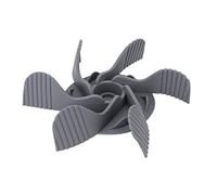 Pet Bowl Insert, with Multiple Small Attachments and Raised Sections, for Placement in a Bowl, in One Color and as One Unit