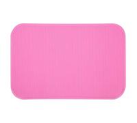 Pet Bowl Mat, Non-Slip Rubber Mat for Pet Grooming Table 22.4*14.9 1 Pcs Easy to Clean Rubber Safe and Durable Non-Slip Mat for Pet Grooming Table for Dog Home Cat Pets(Pink)