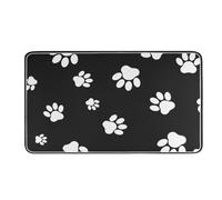 Pet Bowl Mat, Quick Drying Diatom Mud Dog Feeding Pad With Rubber, 11.81in | Diatom Mud Absorbs Water Quickly Quick Drying Design Helps Keep Floors Cleaner Non Slip Base For Stable Bowl Placemen