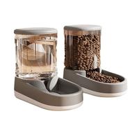 pet bowls, Cat Dog Bowls Gravity Water Food Bowls Set Automatic Dog Pet Feeder Waterer for Cats Small Medium Dog,Gray