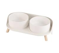 pet bowls, Dog Cat Bowl Raised Pet Food Water Bowl Set with Non Slip Double Ceramic Cat Feeding Bowls for Cat Small Dogs