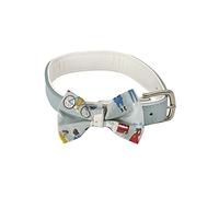 Pet Brands Cath Kidston Dog Bow Tie Collar, Adjust Leather Dog Collar with Cotton Bow Tie - 26-32cm, Multi
