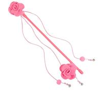 Pet Brands Cath Kidston Double Rose Cat Teaser with Bells, Interactive Multi-Sensory Wand Toy for Indoor Cats & Kittens, Lightweight 45cm Cat Wand