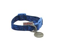 Pet Brands Cath Kidston Flora Adjustable Dog Collar, Luxury Pet Collar - Large, Blue