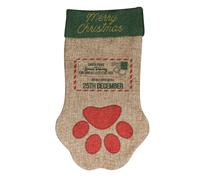Pet Brands Festive Collection Santa Paws Stocking - 3 x 20 x 42cm (L x W x H)