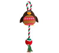 Pet Brands Festive Owl & Tennis Ball Throw