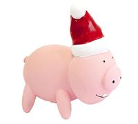 Pet Brands Latex Christmas Pig Dog Squeak Toy