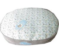 Me to You Oval Dog Bed Canvas Washable Removable Cover Pet Cushion