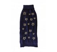 Pet Brands Starry Nights Gold Star Print Jumper - Extra Small/Small