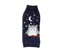 Pet Brands Starry Nights Owl Print Jumper - Extra Small/Small
