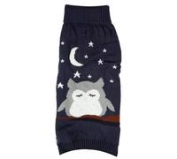 Knitted Dog Jumper, Machine Washable Dog Sweater Christmas Jumpers for Pets, Snowy Owl Warm Cosy Pull-On Jumper - XS/S