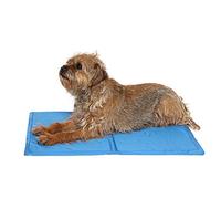 Pet Brands Summer Pet Cooling Mat, Blue Durable, Non Toxic Self Cooling Gel Pad (M - 50x65cm)