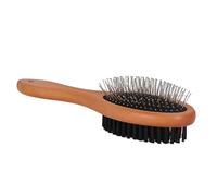 Pet Brush - Double Sided Comfort Handle - Double Sided Dog Brush for Pet Accessories | For Massage Bathing Washing Cleaning Short Home Bathroom Puppy Kitten
