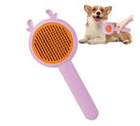 Pet Brush for Hair Removal When Changing , 2-in-1 Animal Massage Comb with Release Button, Massage Comb for Puppies - for Bathing, Home, Salon, Indoor and Outdoor Use as well as