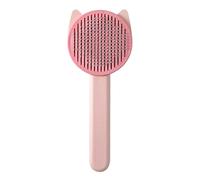 Pet Brush Self-Cleaning Slickers Comb Curved Steel Needle For Shedding & Grooming All Long/Short Hair Dogs Cats Pet Self-cleaning Slickers Brush With Soft Massage Grooming Cats With Double Coat Long