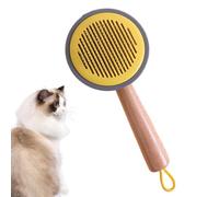 Pet Brush | Shedding And Dematting Undercoat Comb - Gently Removes Loose Undercoat, Tangled Hair, Detangler Grooming Tool, Ergonomic Handle Cat Comb With Release Button